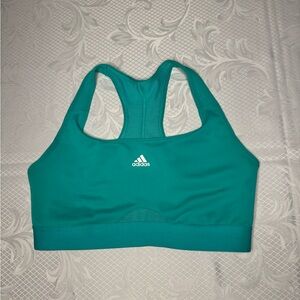 Adidas Teal Racerback Medium-Support Sports Bra
